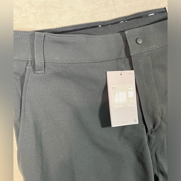 NWT Nike Dri-Fit Gray 34W 34L Performance Golf Standard Fit Pants Lightweight - Picture 8 of 12